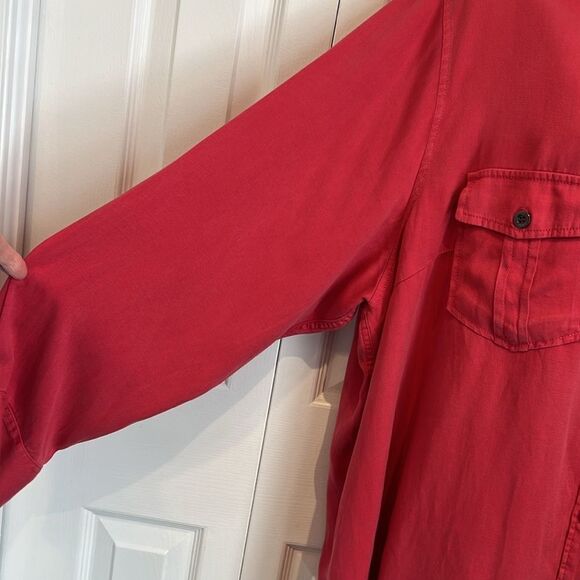Velvet Heart Pinky‎ Red Shirt/Shacket Size 3X - Picture 6 of 11